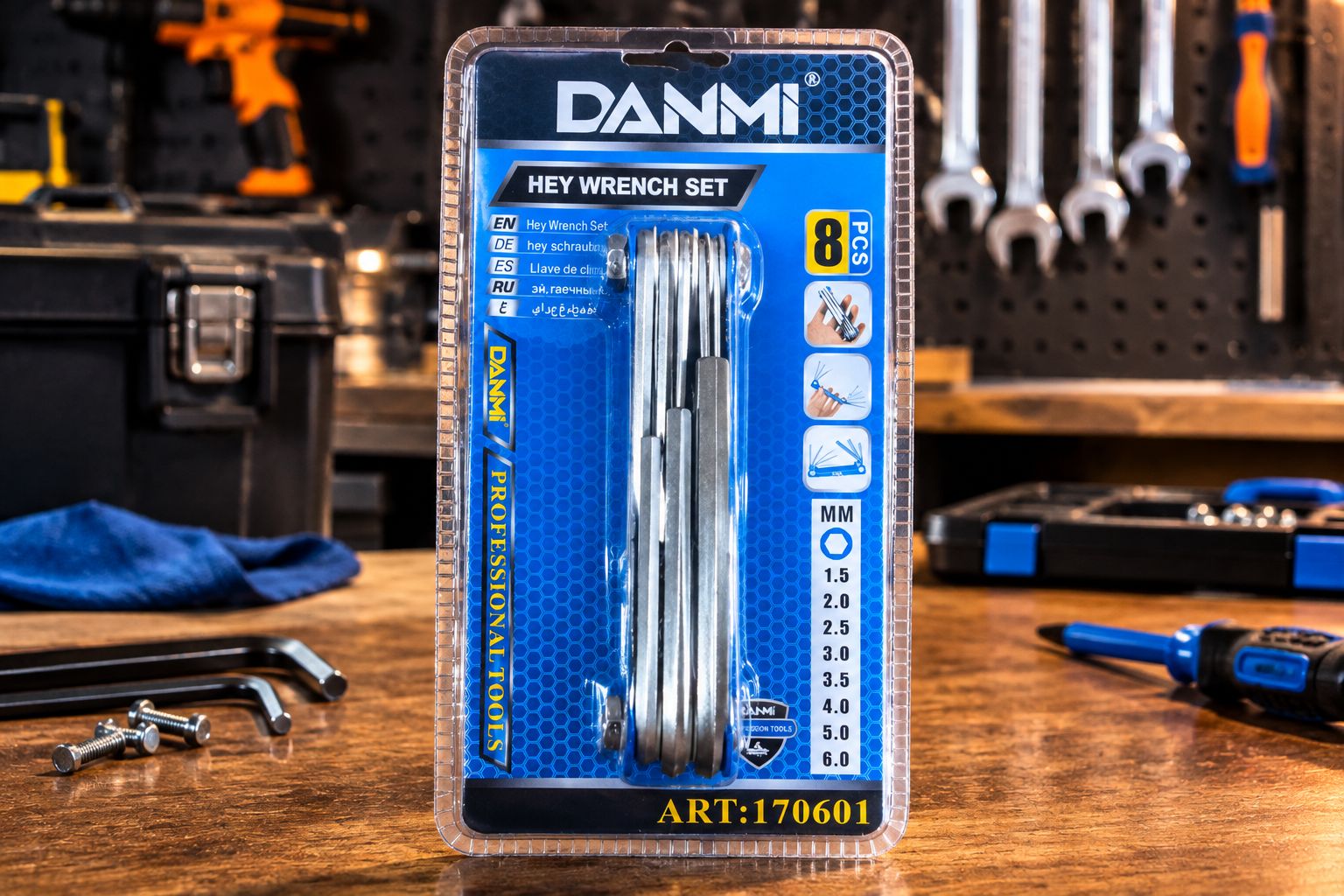 ست آچار آلن شش‌گوش DANMI